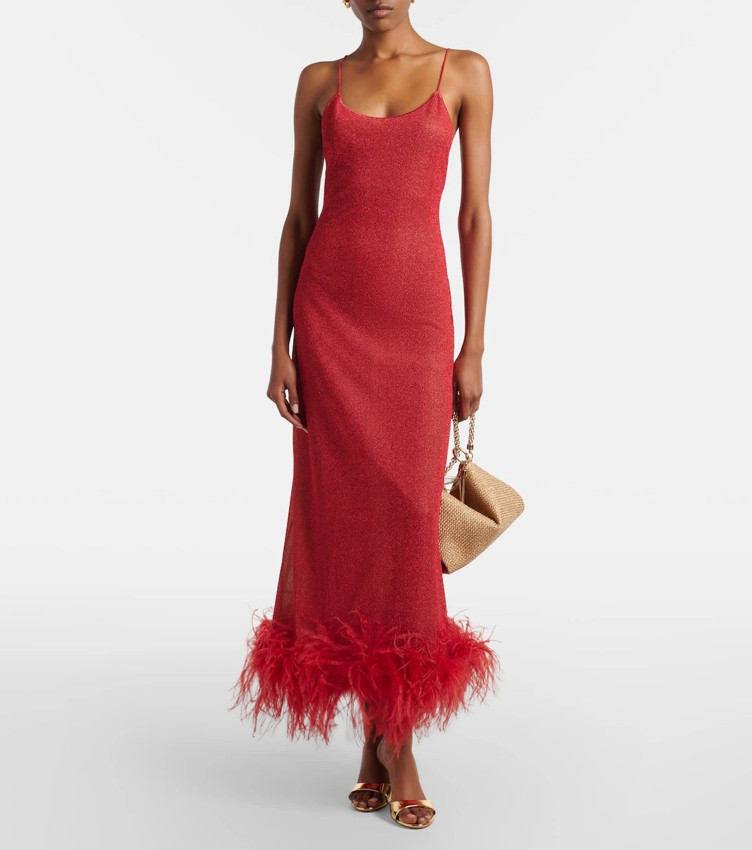 Oséree - Lumière Plumage maxi dress