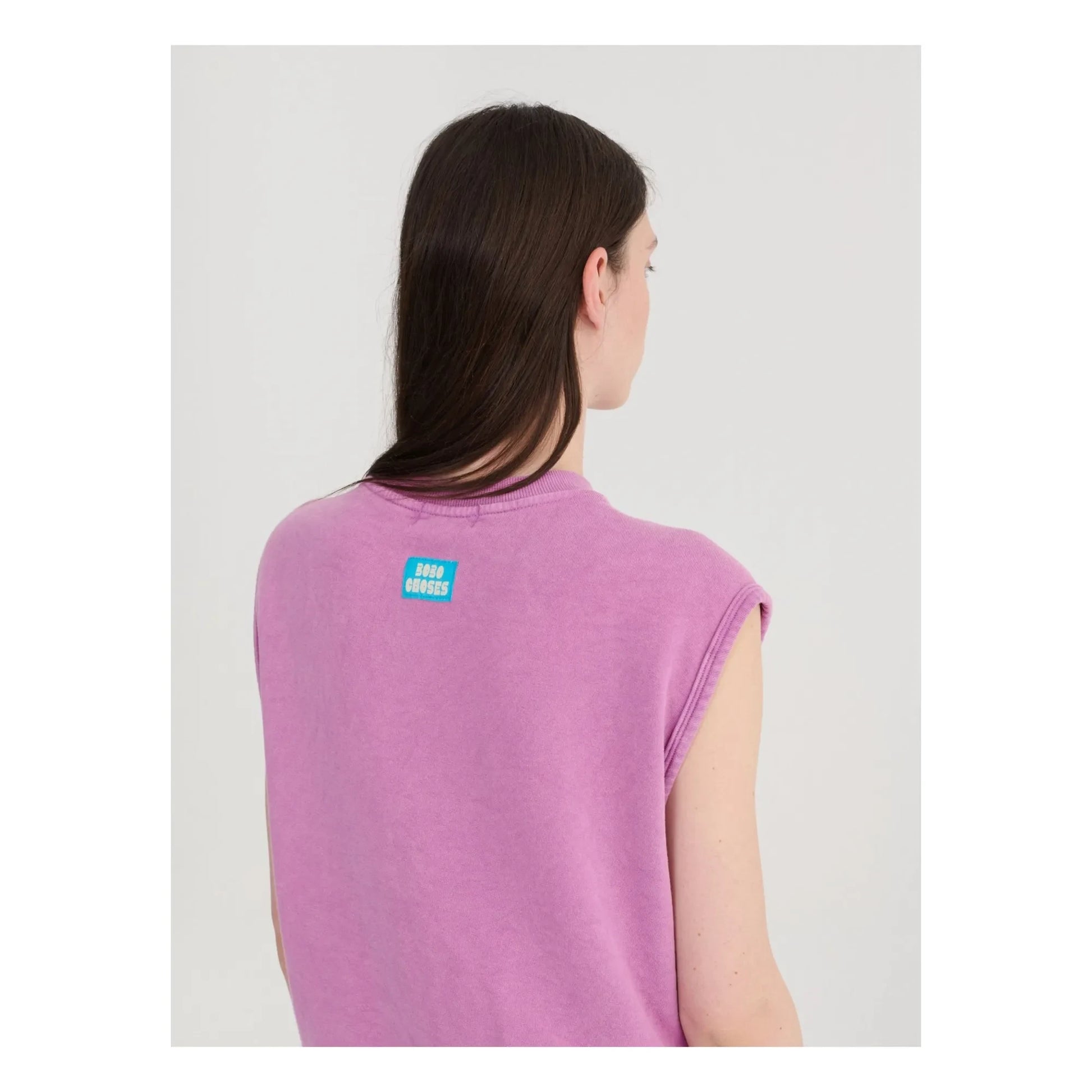 Bobo Choses - Organic cotton sleeveless sweatshirt | Purple