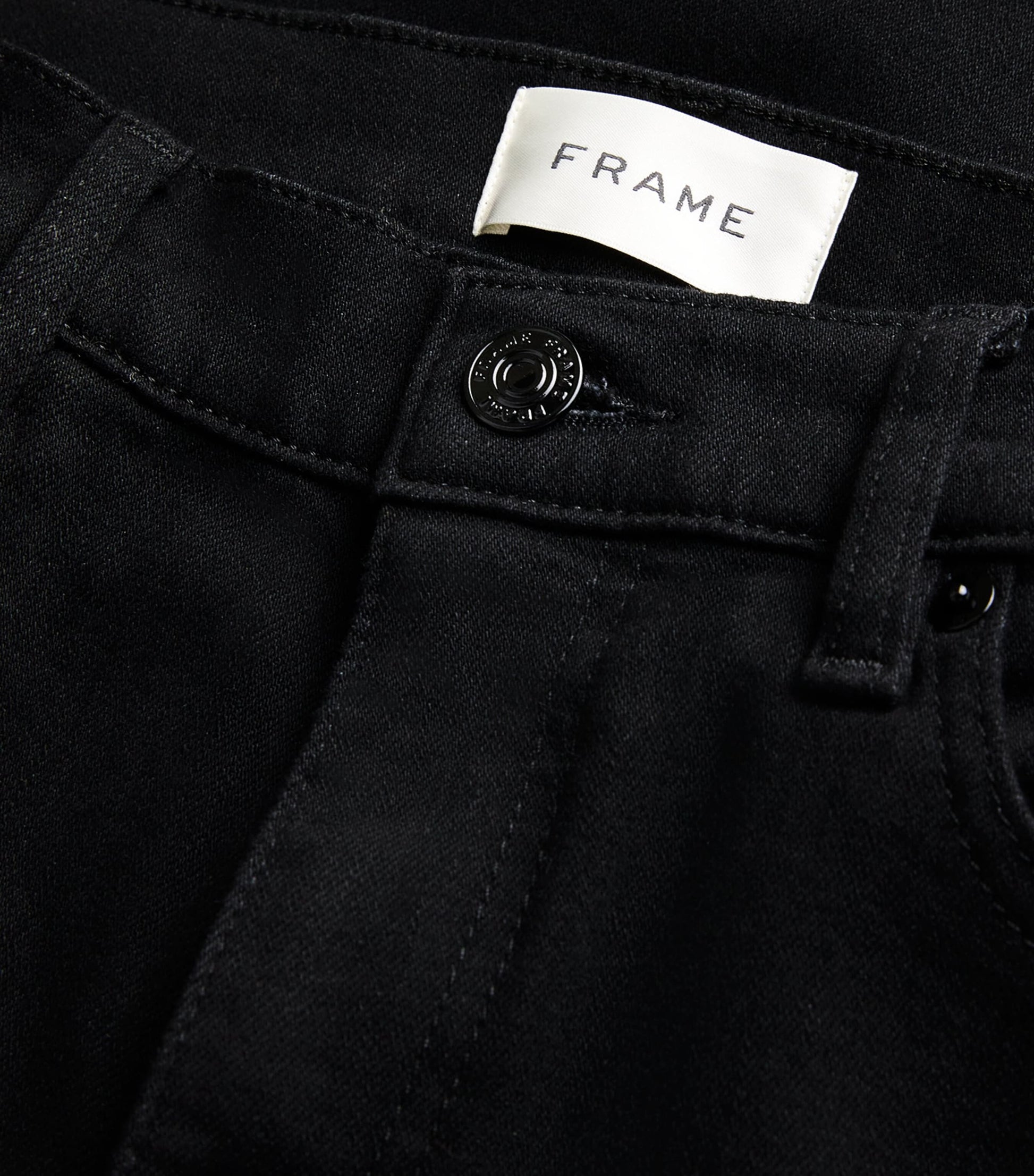 FRAME Black The Icon Flared Jeans