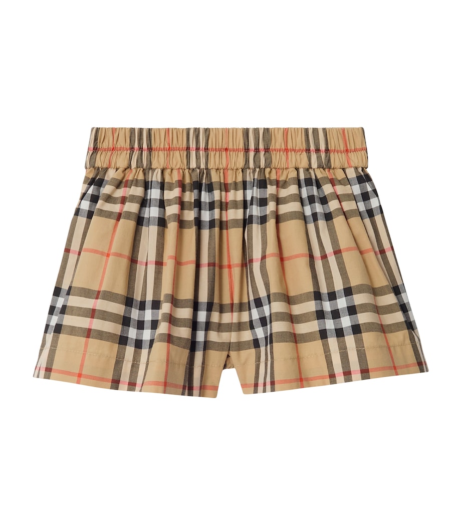 Burberry Kids Cotton Check Shorts (3-36 Months)