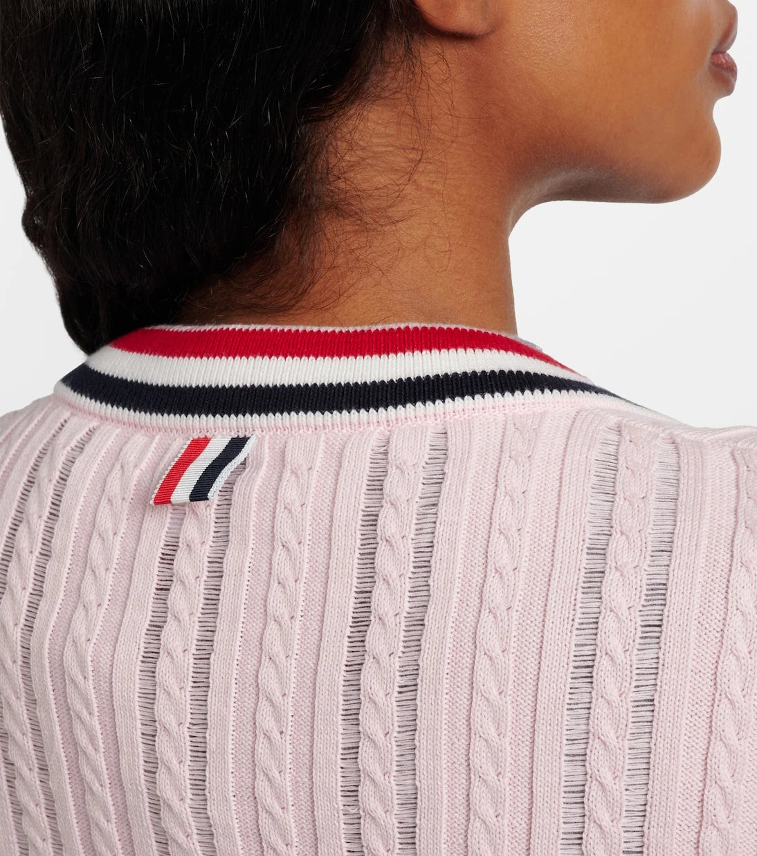 Thom Browne - Cable-knit cotton cardigan