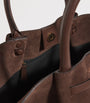 Demellier Brown Medium Suede New York Tote Bag