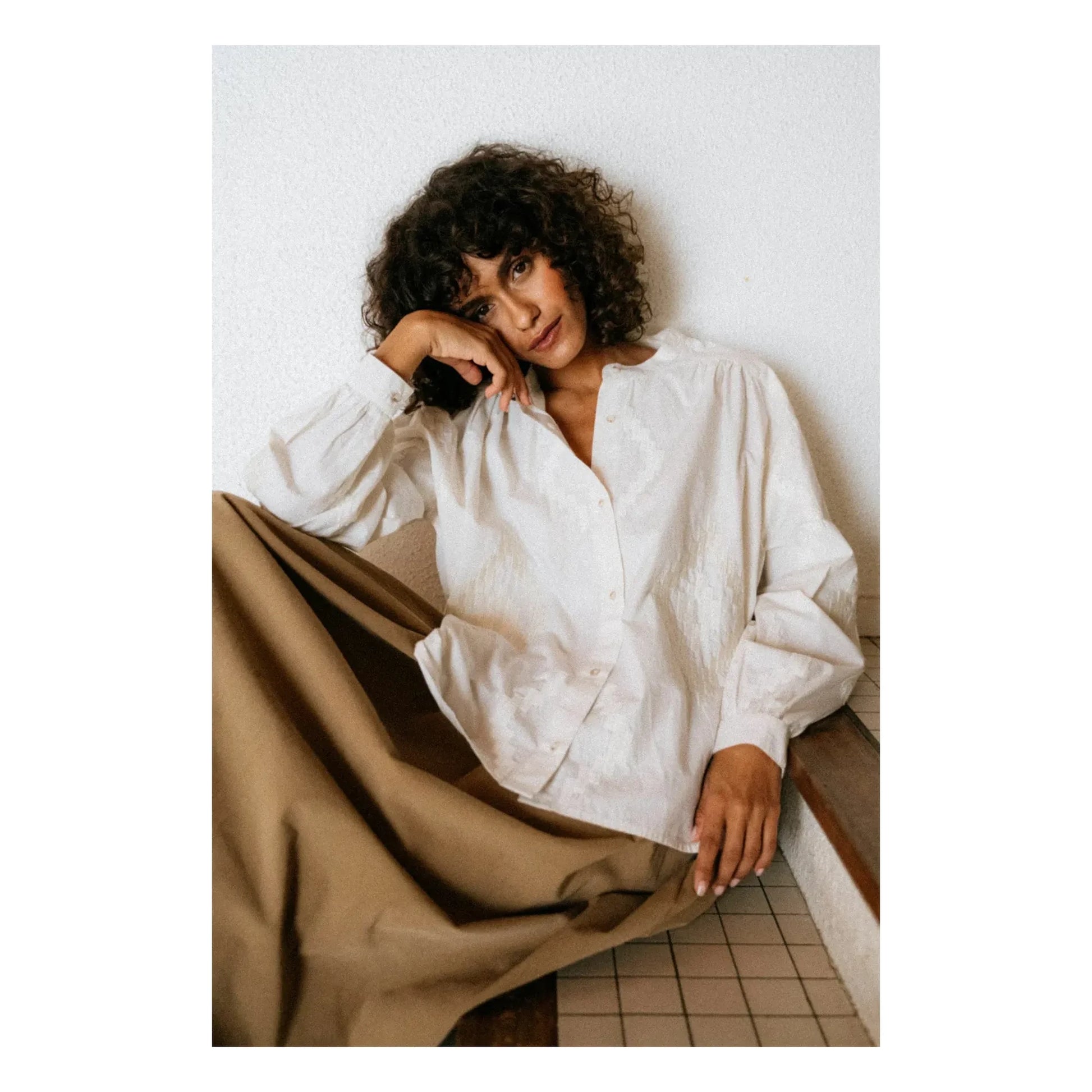 Sacrécoeur - Ella Astra Embroidered Blouse | Ecru
