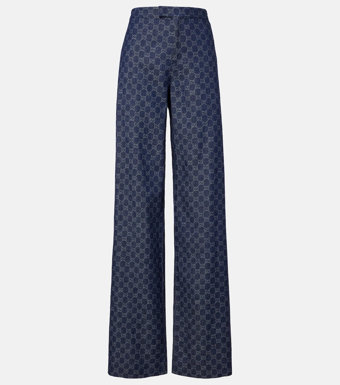 Gucci - GG jacquard wide-leg jeans