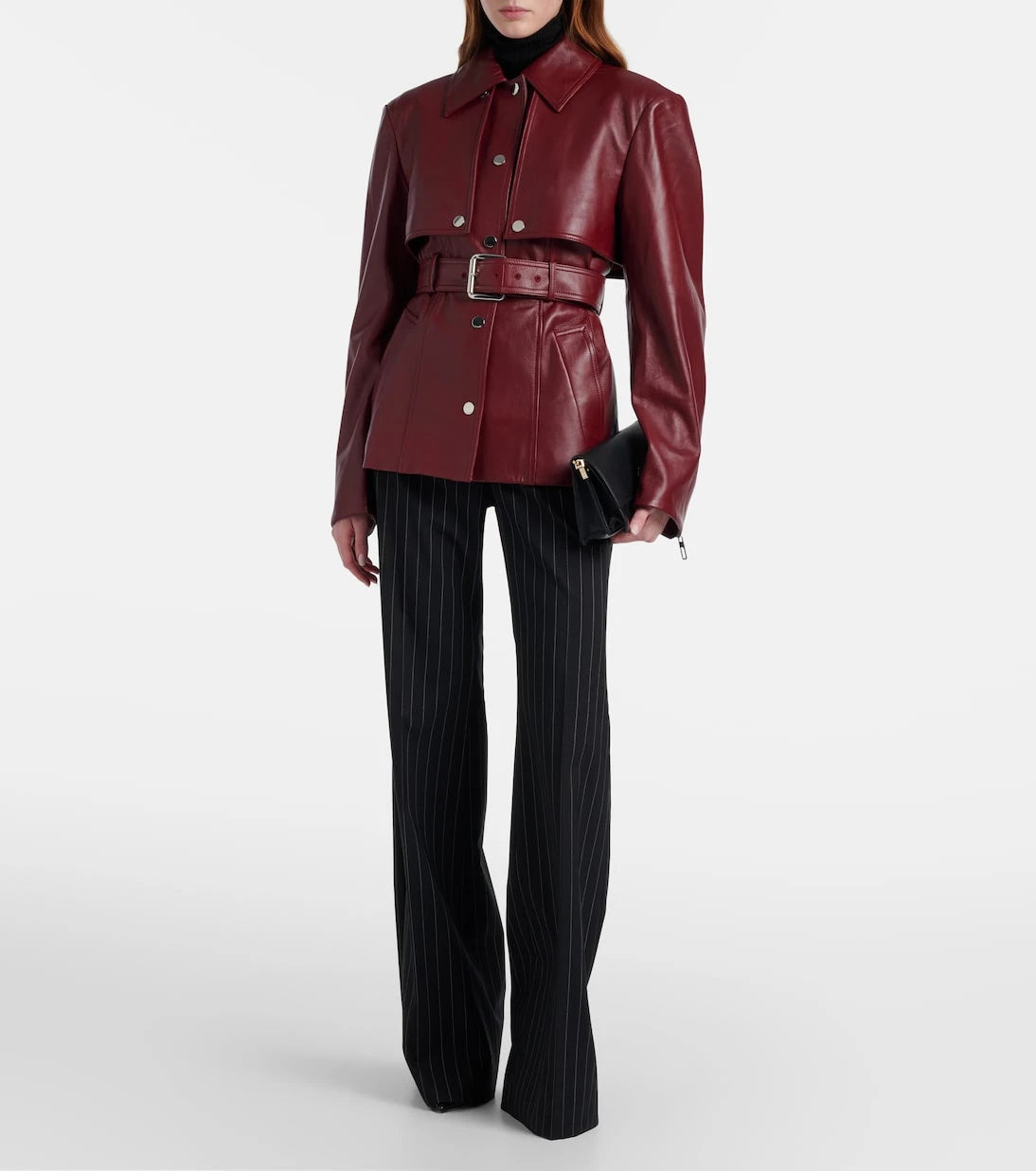 Sportmax - Stenzone dönüştürülebilir deri ceket