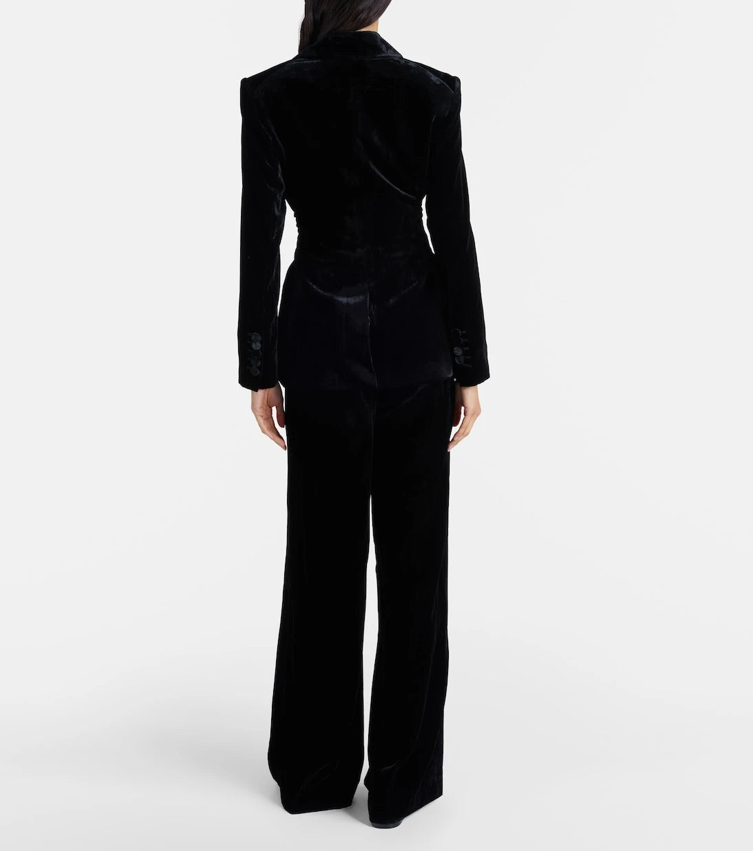 Veronica Beard - Alex high-rise velvet wide-leg pants