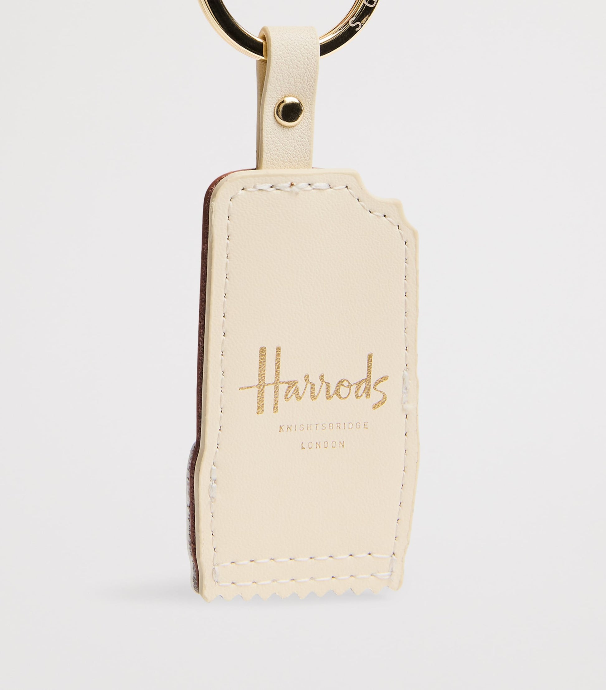 Pink Leather Choc Ice Keyring