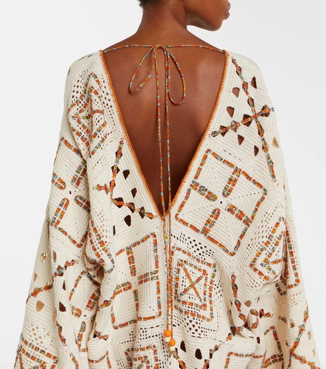 Alémais - Marva beaded crochet cotton minidress