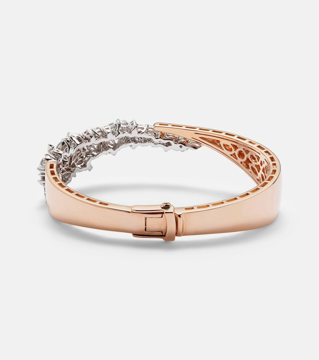 Yeprem - 18kt rose and white gold bracelet with diamonds