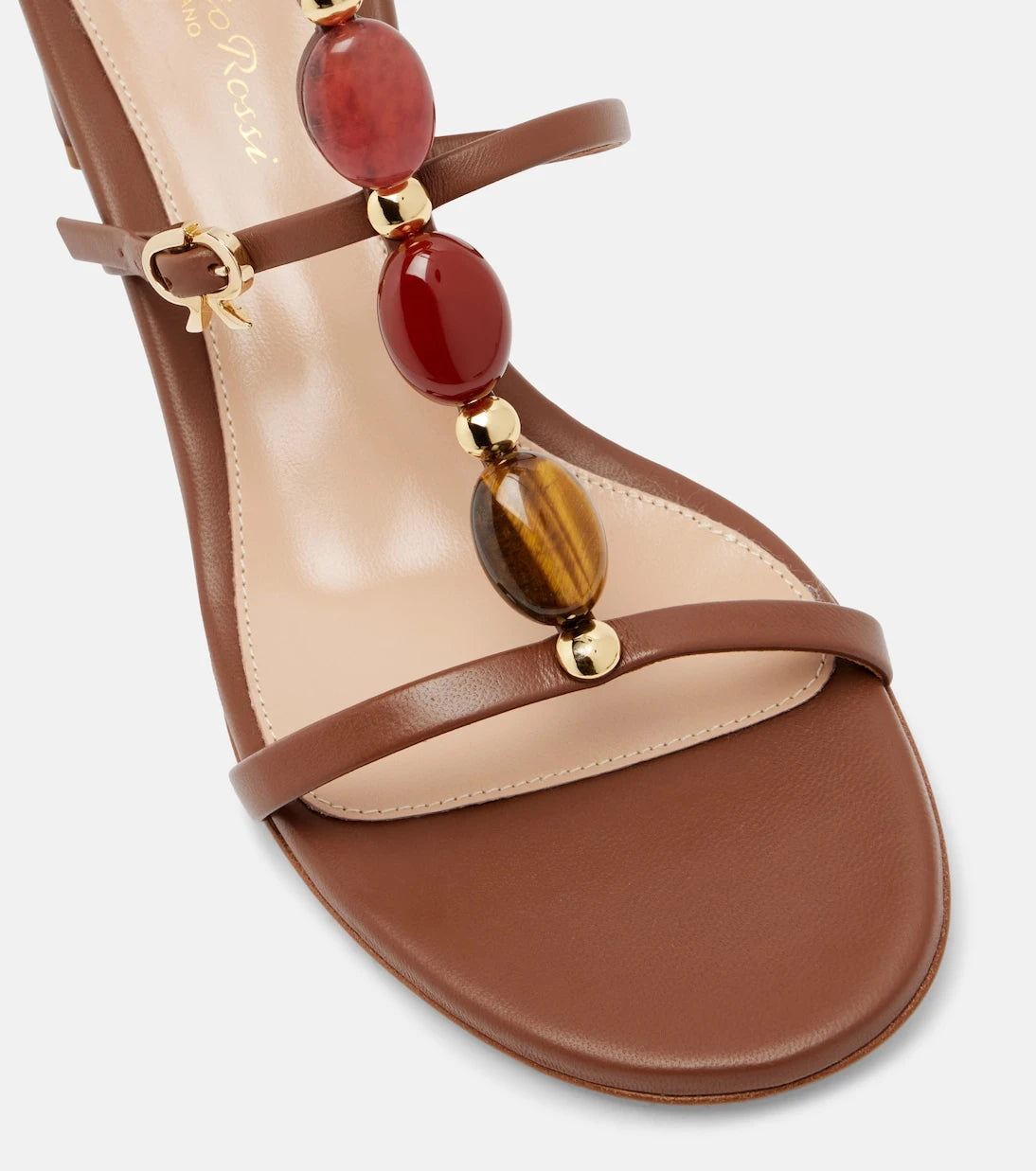 Gianvito Rossi - صندل Shanti 45 الجلدي