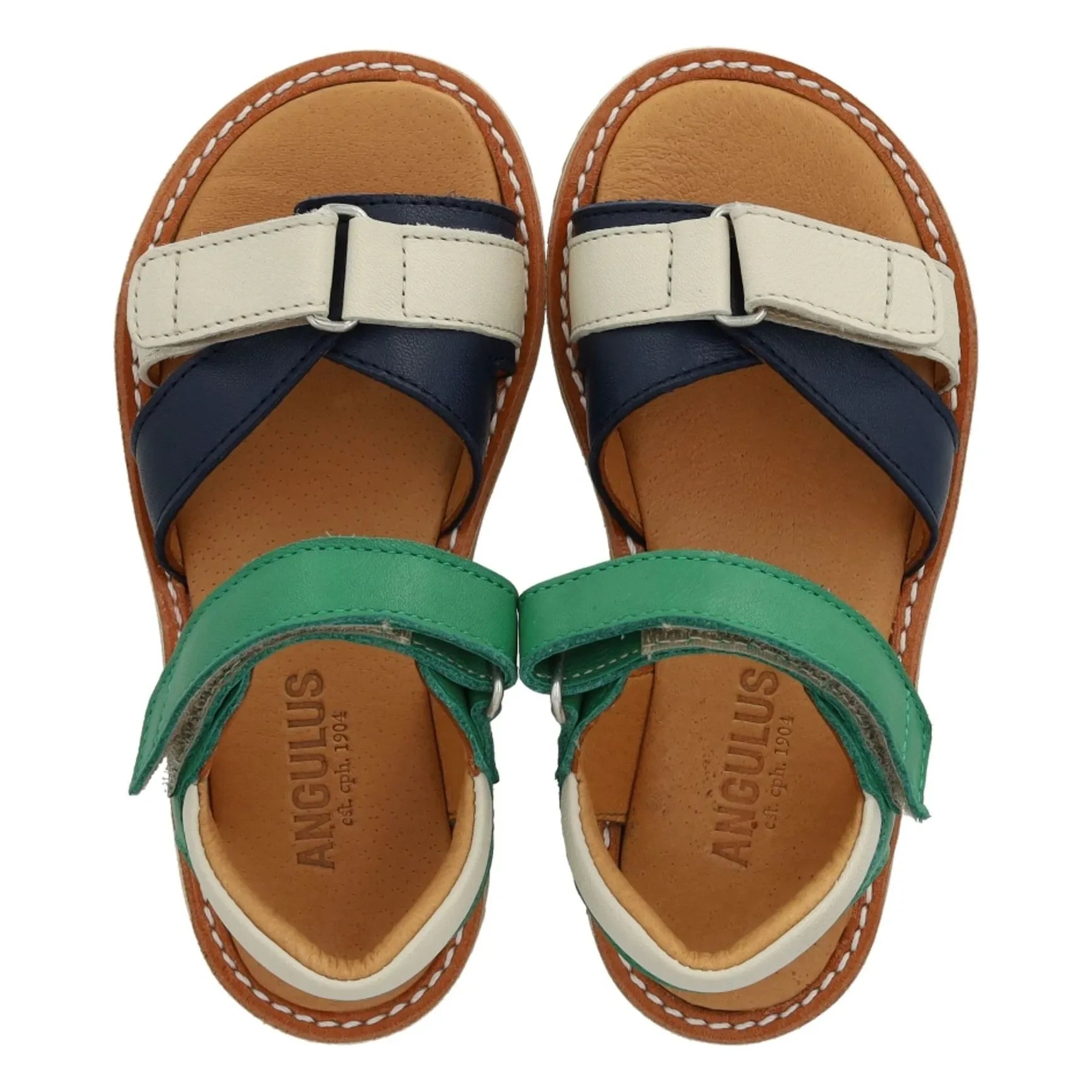 Angulus - Double Scratch Sandals | Meadow Green