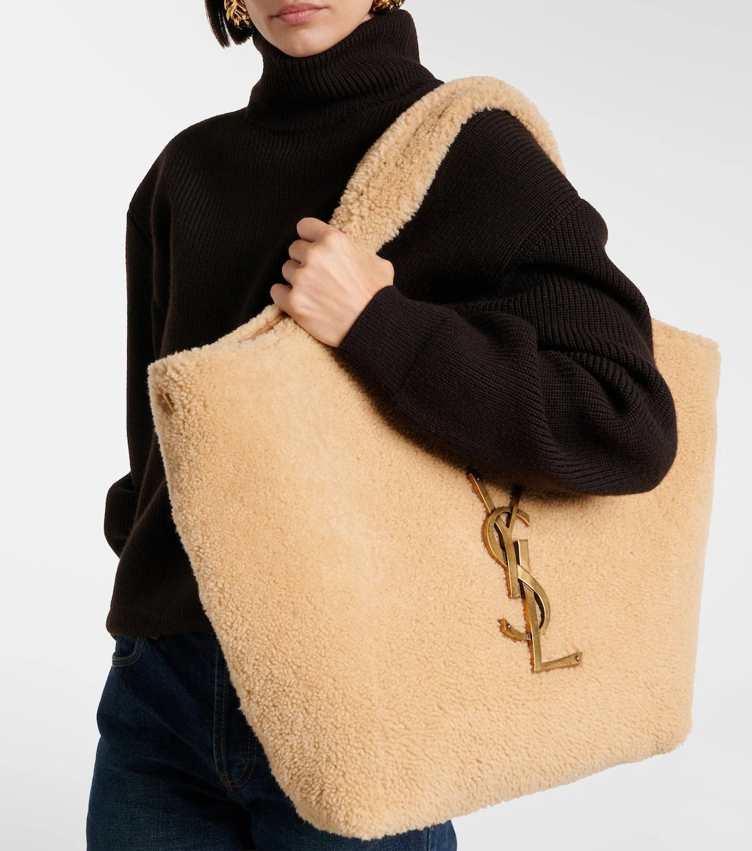 Saint Laurent - Icare Maxi shearling tote bag