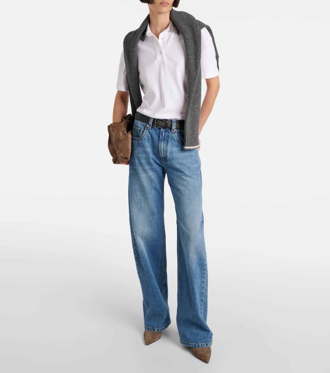 Brunello Cucinelli - Mid-rise wide-leg jeans