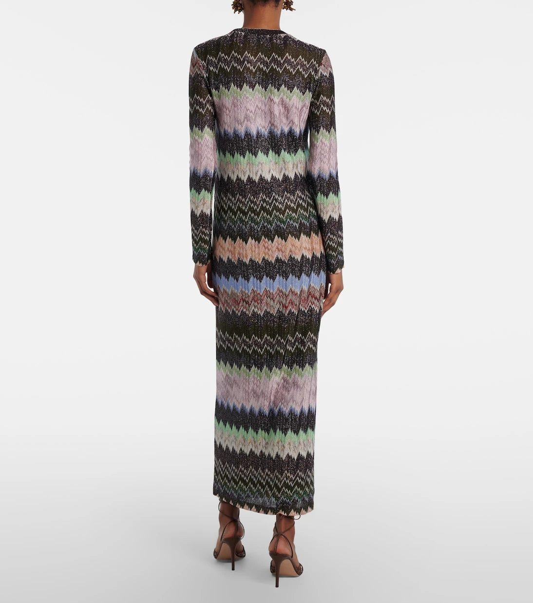 Missoni - فستان ماكسي من الجاكار اللامع