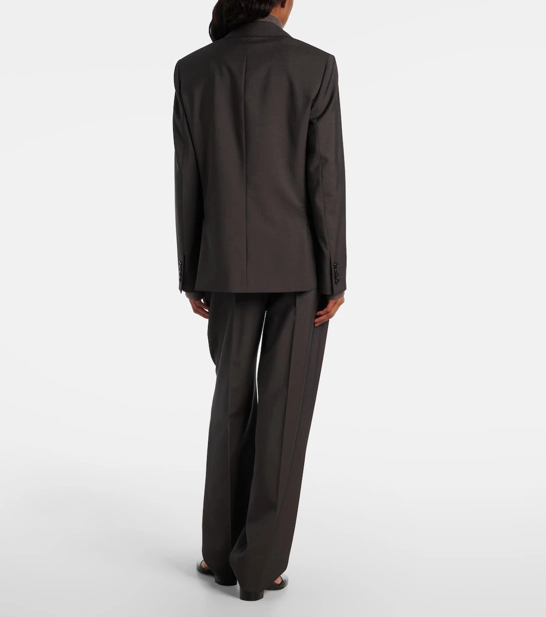 The Row - Mikkela high-rise wool and mohair pants
