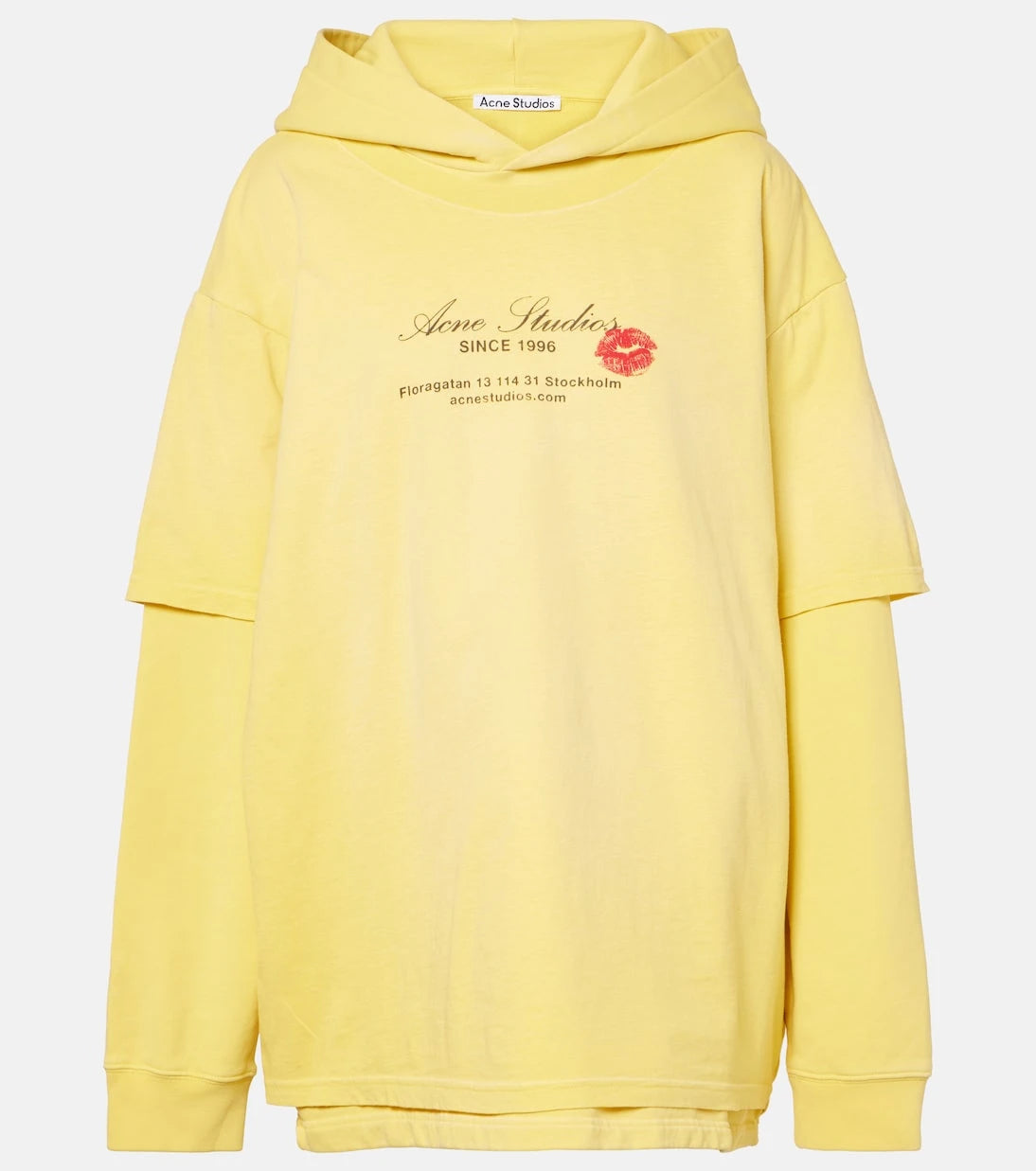 Acne Studios - Printed cotton jersey hoodie