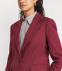 MAX&Co. Red Single-Breasted Blazer