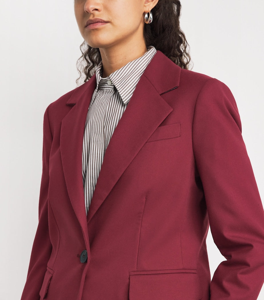 MAX&Co. Red Single-Breasted Blazer