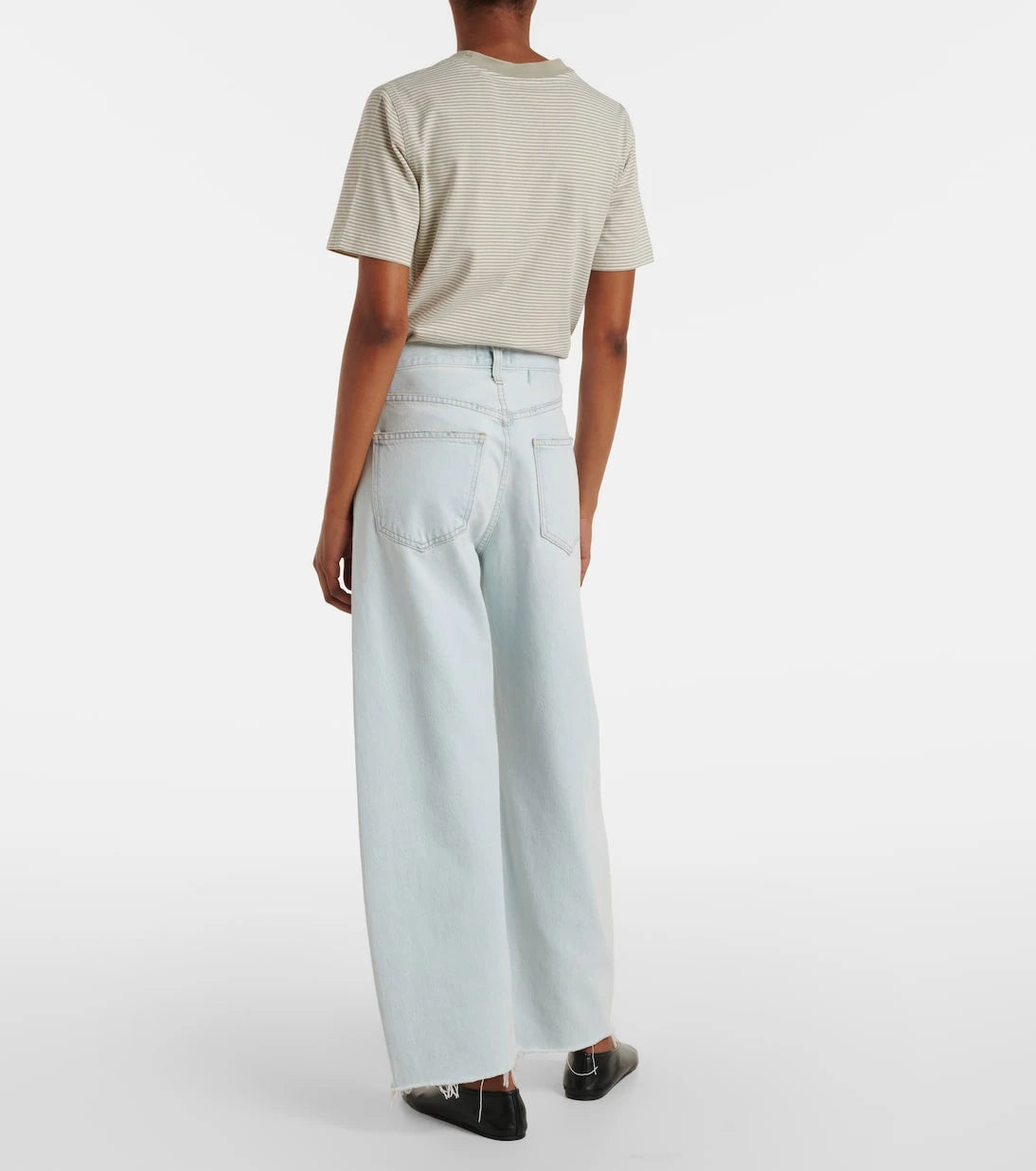 Agolde - Low Curve Fray mid-rise barrel-leg jeans