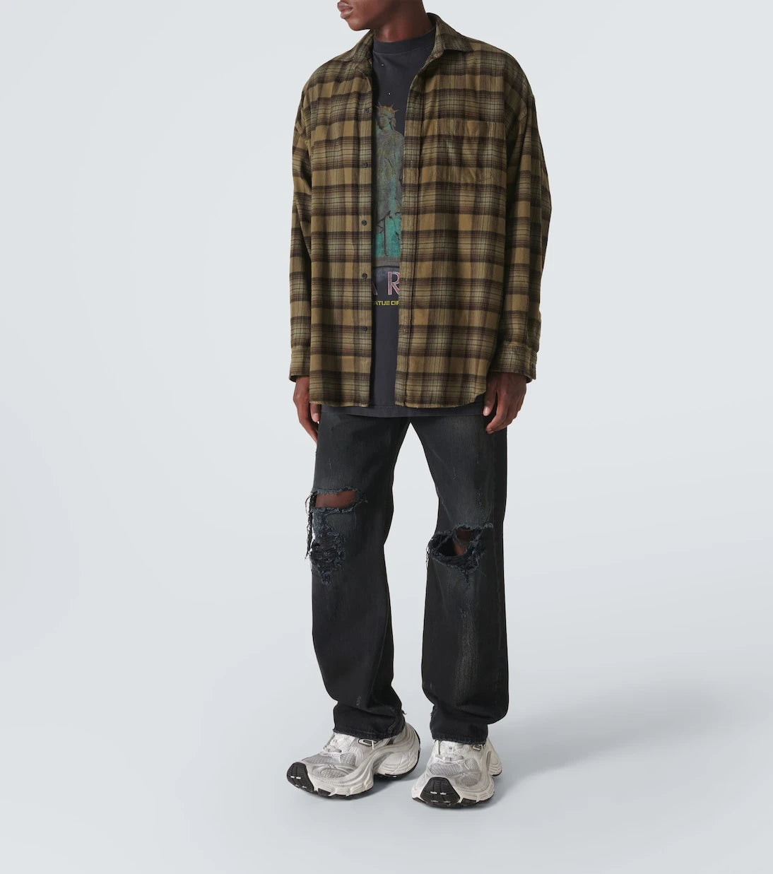 Balenciaga - Paris Liberty layered cotton shirt