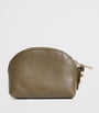 Longchamp Green Leather Le Foulonné Coin Purse