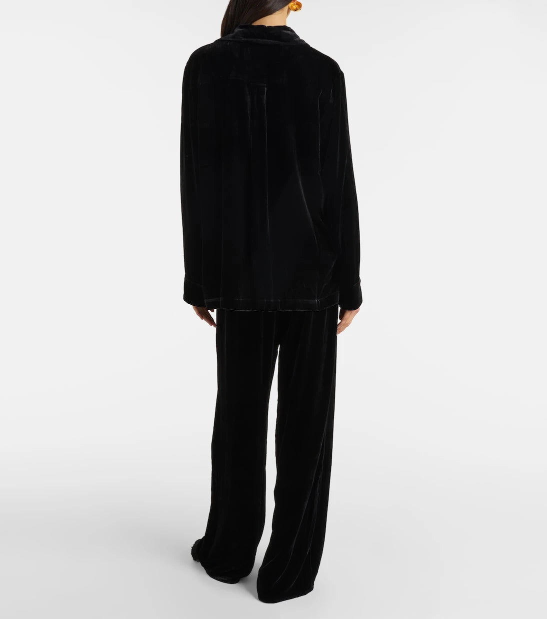 Asceno - Austin velvet wide-leg pants