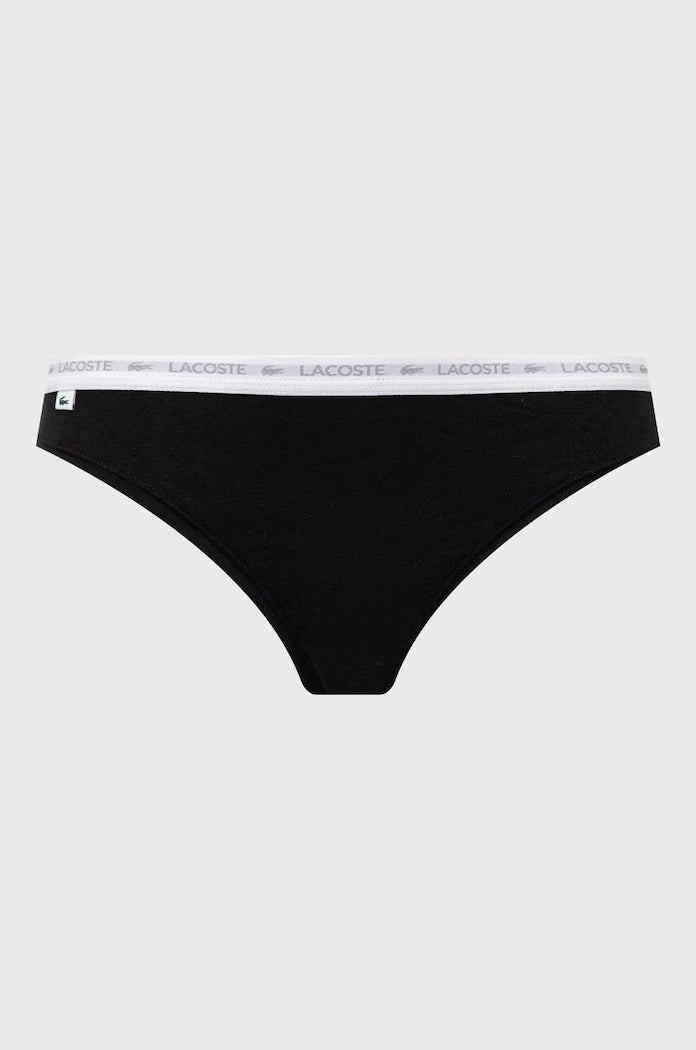 Lacoste Pamuk ve Elastanlı Kadın String Külot 3'lü