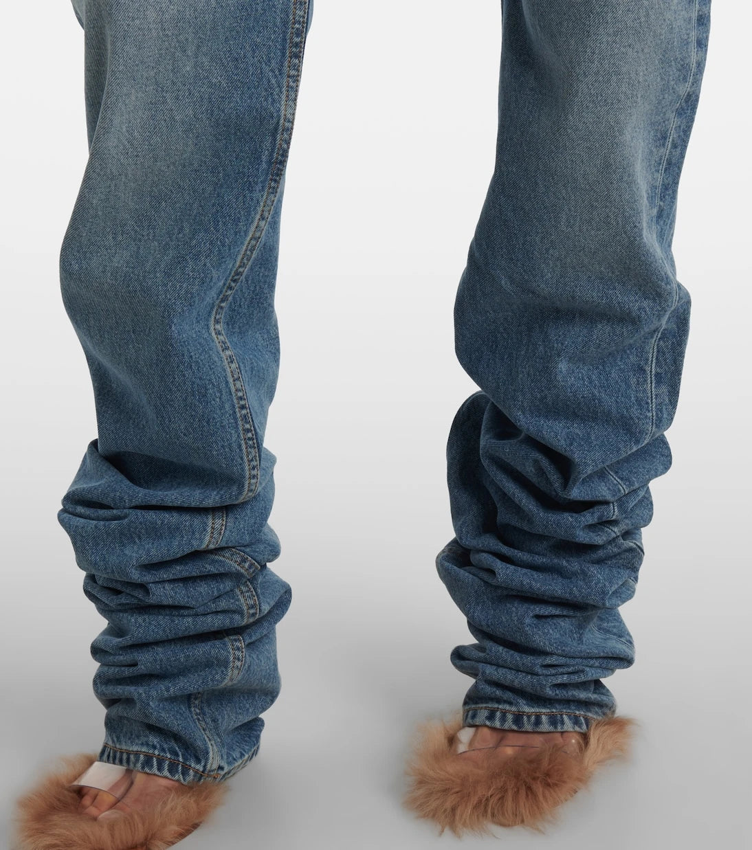 The Attico - Mid-rise straight jeans