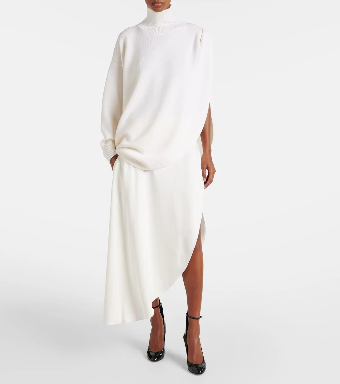 Alaïa - Asymmetric midi skirt