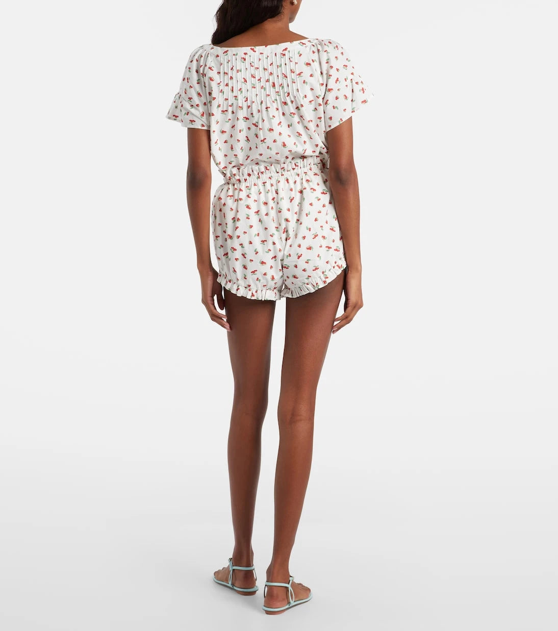 Posse - Delia printed cotton shorts
