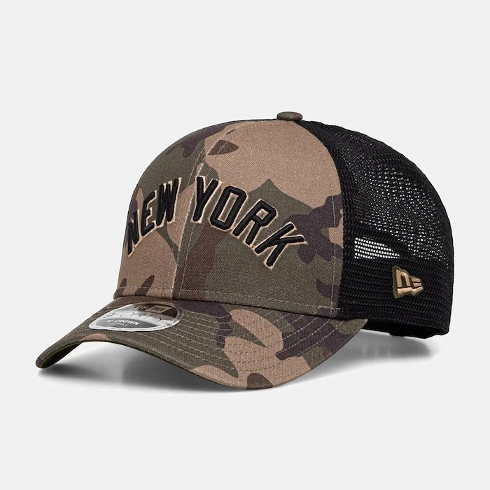 New Era шапка trucker WORDMARK CAMO 940 MC NYY