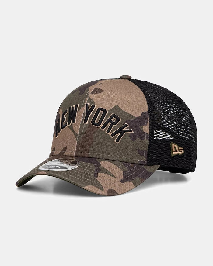 New Era trucker şapka WORDMARK CAMO 940 MC NYY