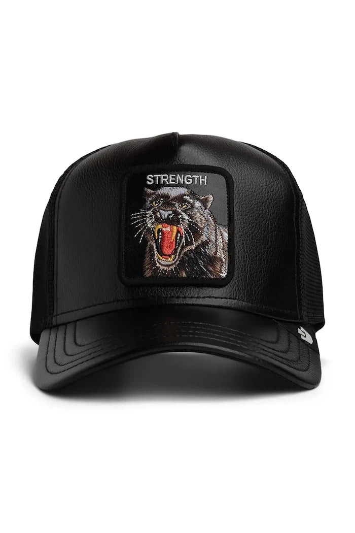 Goorin Bros trucker Faux Leather Panther şapka