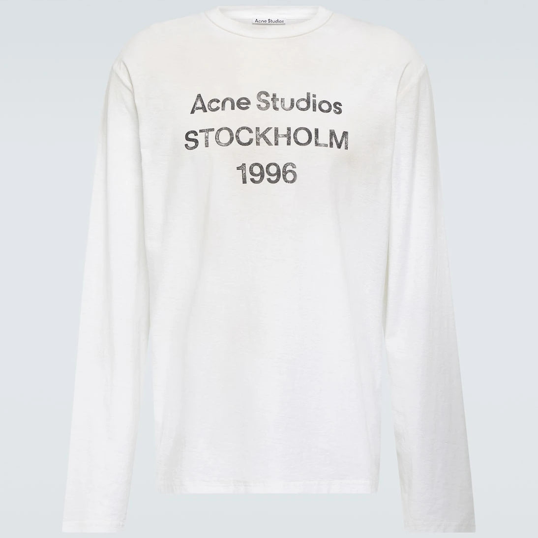 Acne Studios - تي شيرت جيرسيه بشعار ممزق