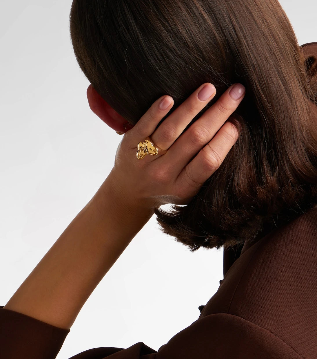 Sydney Evan - Wallpaper Heart 14kt gold ring with diamonds