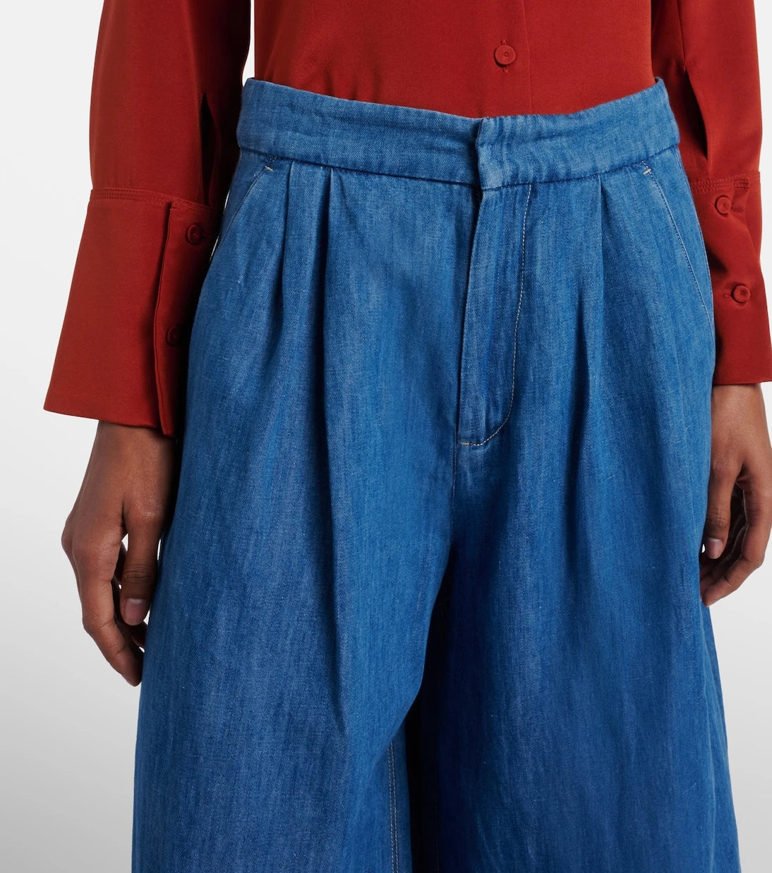 'S Max Mara - Nastro cropped wide-leg jeans