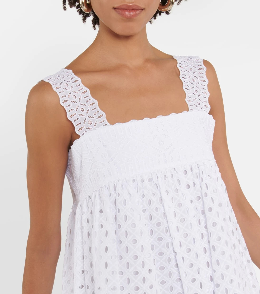 Tory Burch - Cotton broderie anglaise minidress