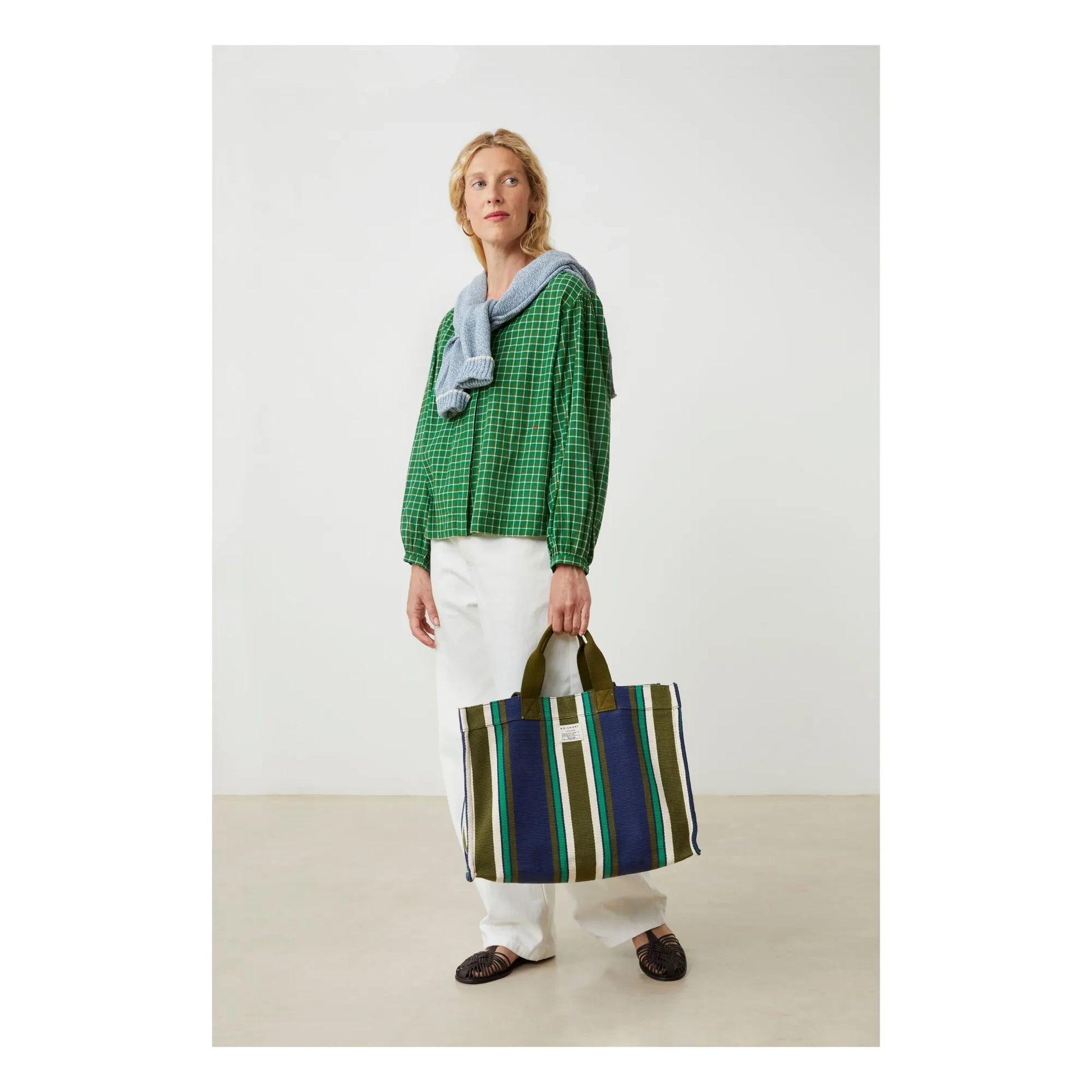 Moismont - Shopping bag Bari N°46 Cotton | Navy blue