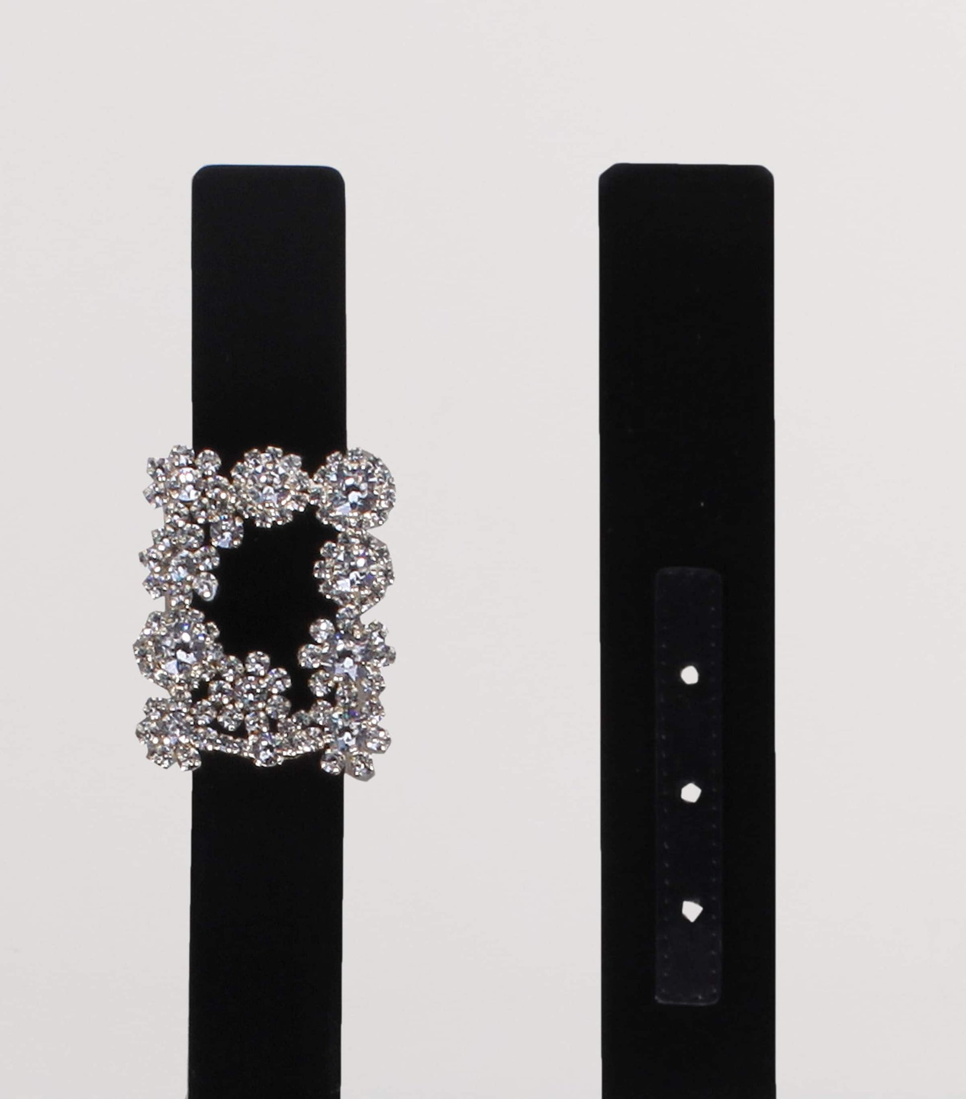 Black Satin Efflorescence Belt