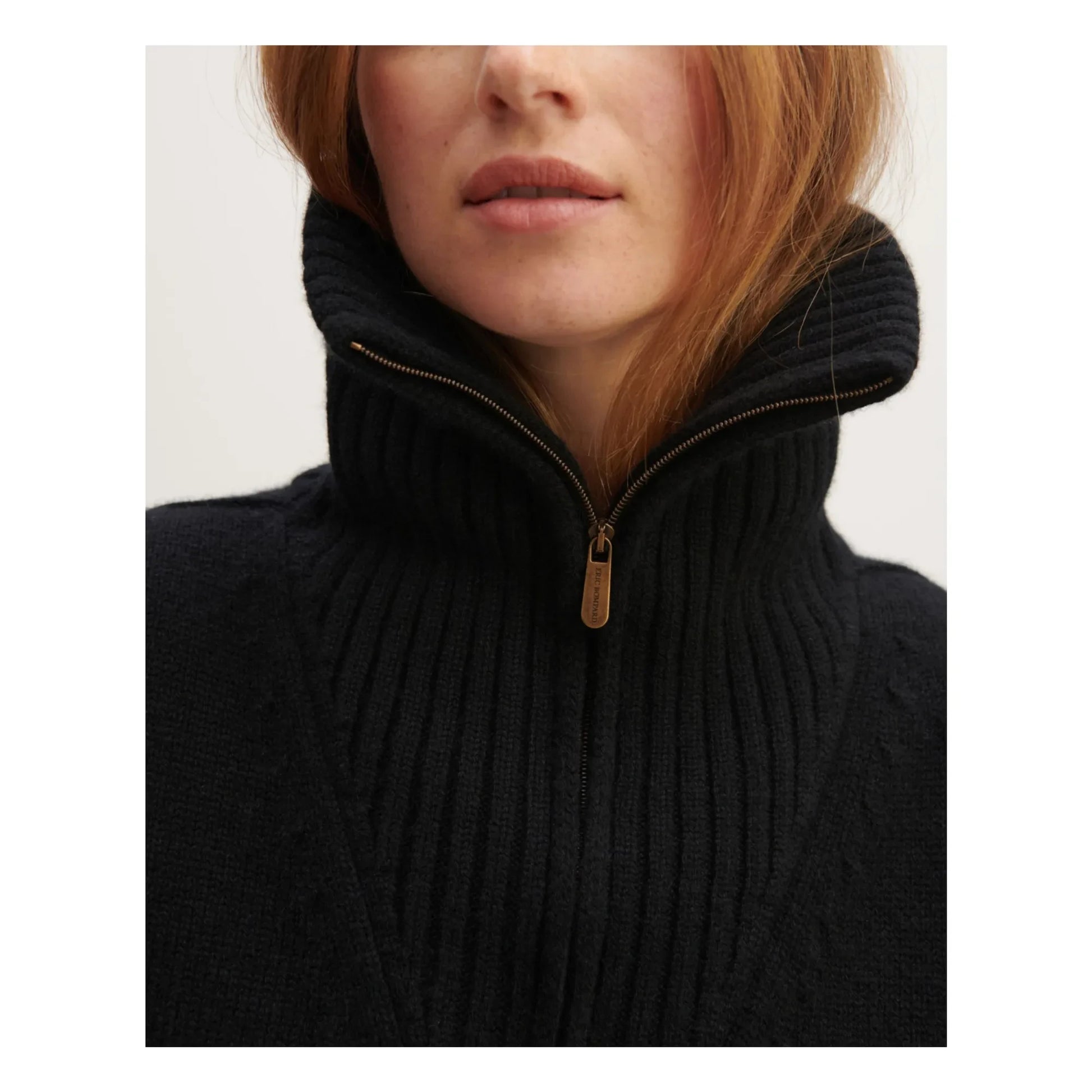 Bompard - Plastron Cashmere trucker collar | Black