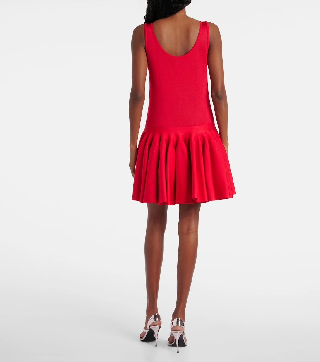 Alaïa - Şeffaf örme mini elbise