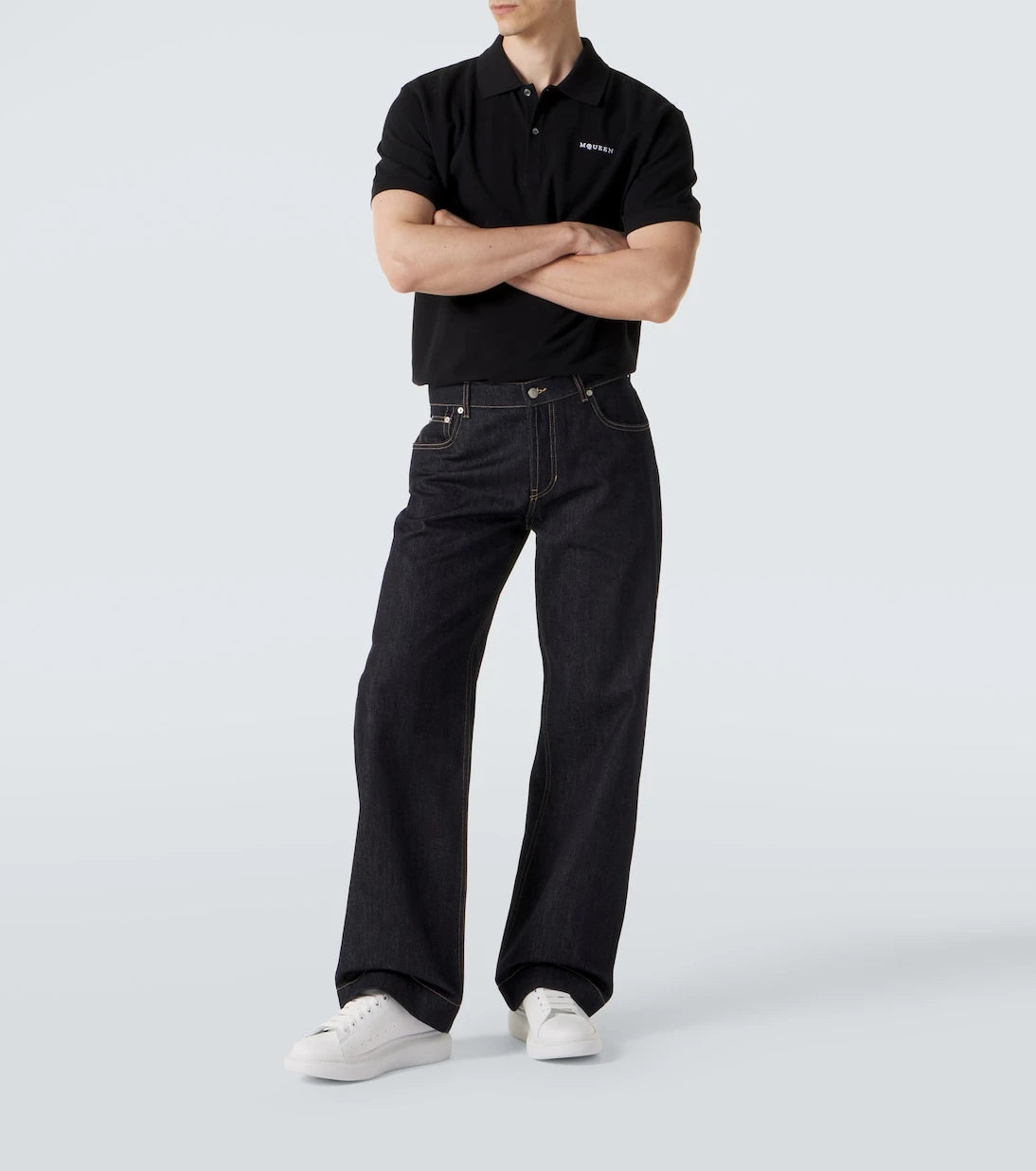 McQueen - Oversized leather sneakers