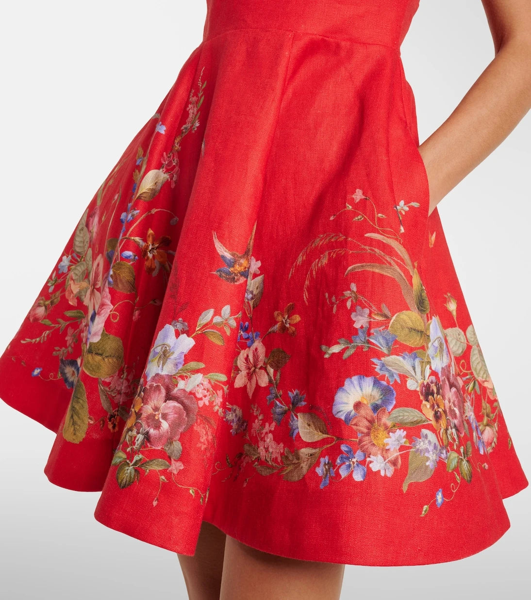 Zimmermann - Patience floral linen minidress