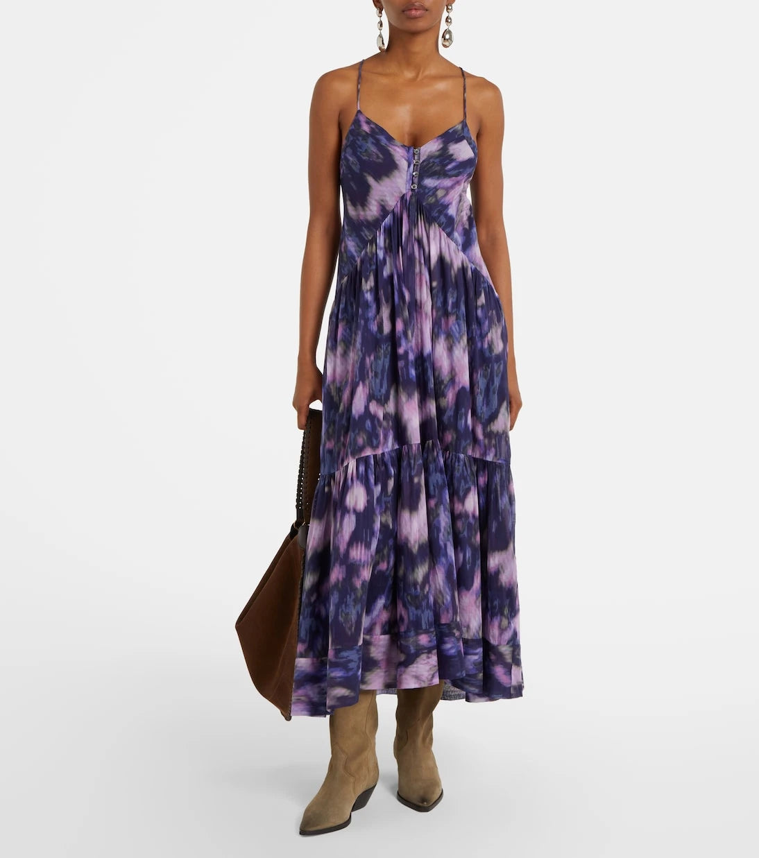 Marant Etoile - Sabba printed cotton maxi dress
