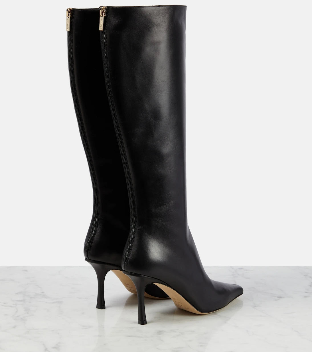 Jimmy Choo - Agathe 85 leather knee-high boots