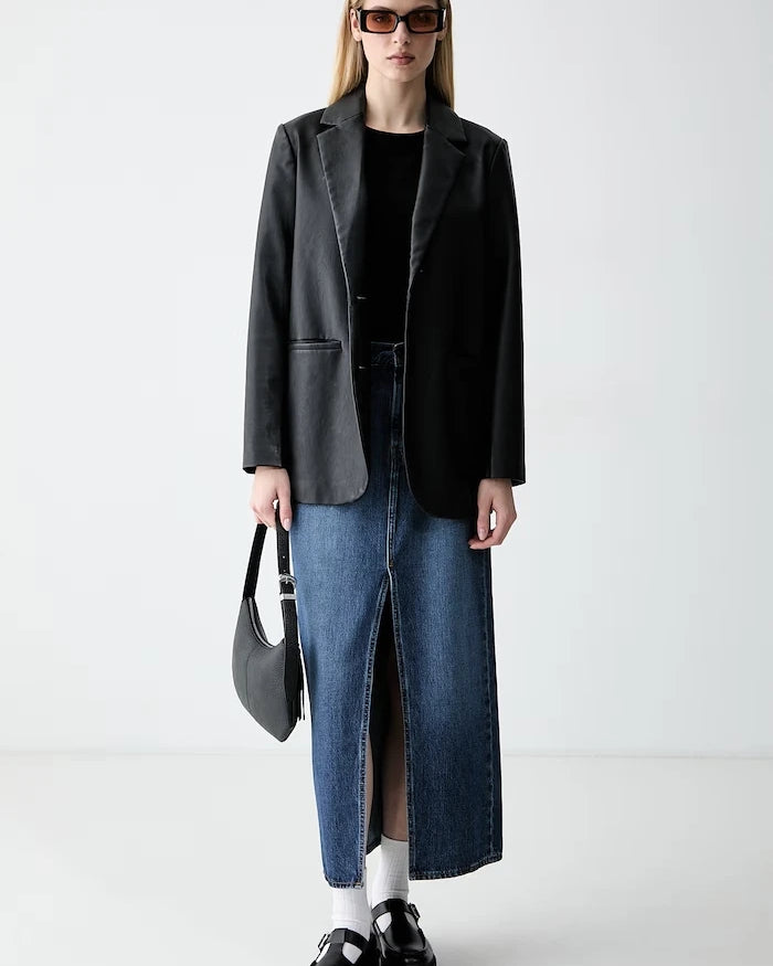 Levi's Denim Yırtmaçlı Etek ANKLE COLUMN