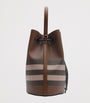 Burberry Brown Small Check Bucket Bag