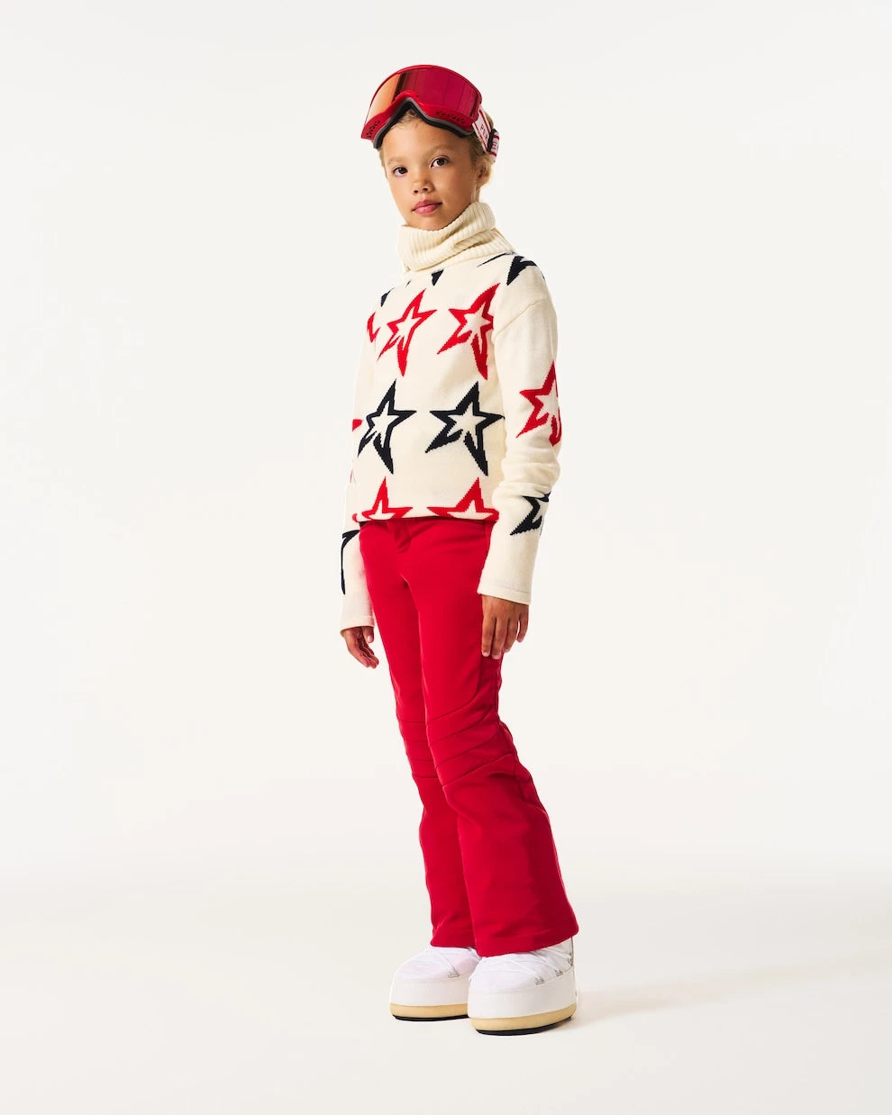 Perfect Moment Kids - Intarsia wool turtleneck sweater
