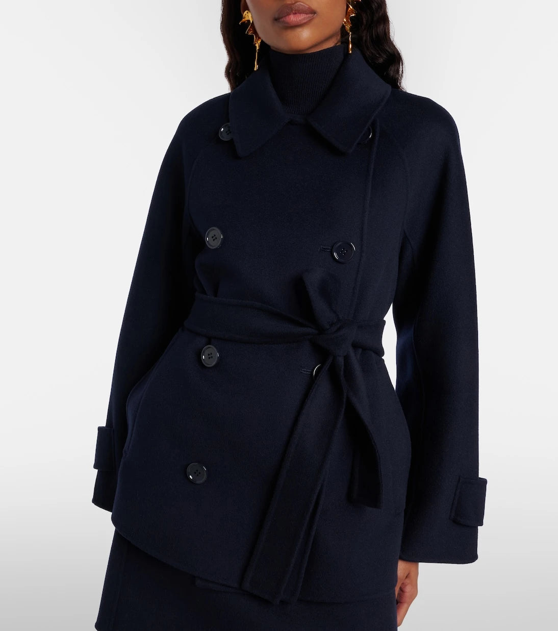 'S Max Mara - Louise belted double-breasted virgin wool jacket