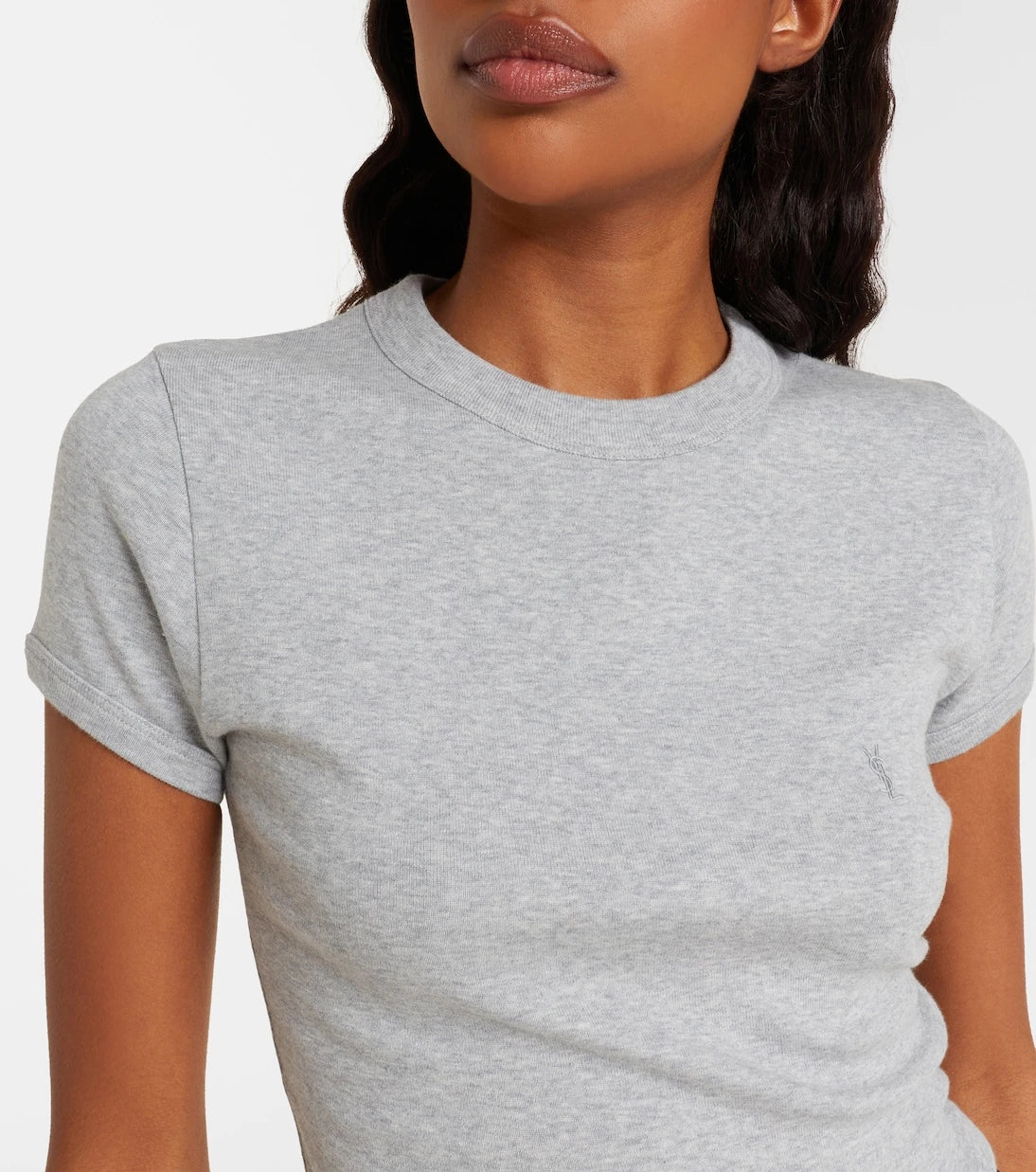 Saint Laurent - Cassandre cotton jersey T-shirt